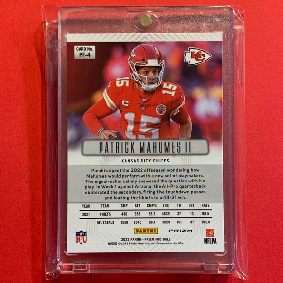 🔥🏈Patrick Mahomes Panini Silver Prizm NFL Football Card - Kansas City Chiefs - Picture 2 of 2